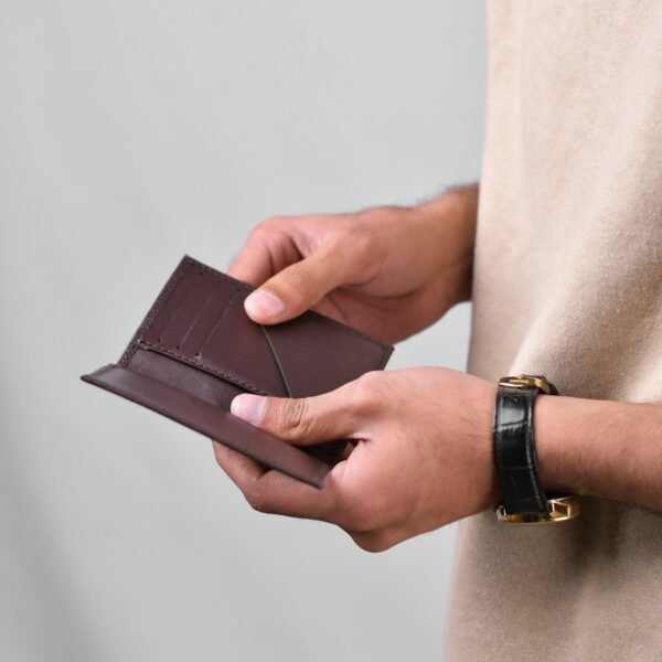 Brown leather wallet product photo
